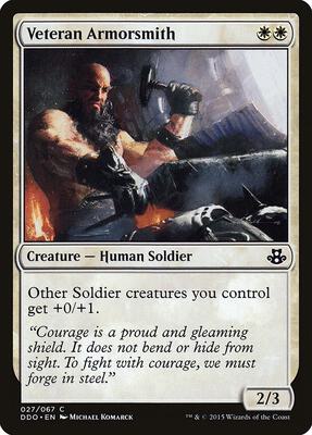 Veteran Armorsmith card from Duel Decks: Elspeth vs. Kiora