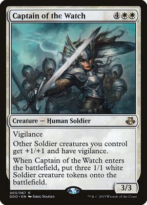 Captain of the Watch card from Duel Decks: Elspeth vs. Kiora