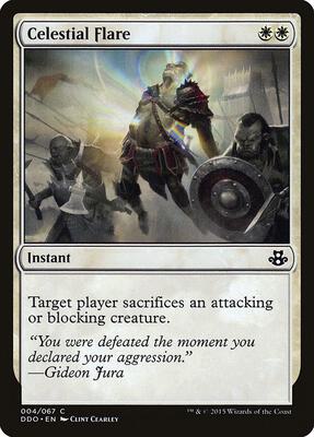 Celestial Flare card from Duel Decks: Elspeth vs. Kiora