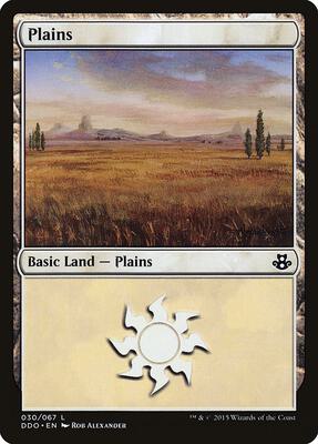 Plains (030) card from Duel Decks: Elspeth vs. Kiora
