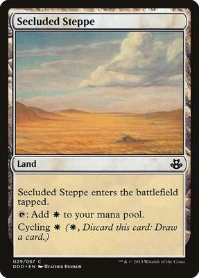 Secluded Steppe card from Duel Decks: Elspeth vs. Kiora