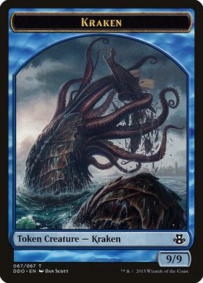 Kraken Token card from Duel Decks: Elspeth vs. Kiora