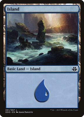Island (061) card from Duel Decks: Elspeth vs. Kiora