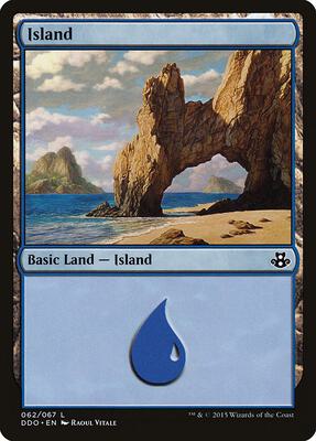 Island (062) card from Duel Decks: Elspeth vs. Kiora