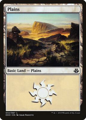 Plains (032) card from Duel Decks: Elspeth vs. Kiora