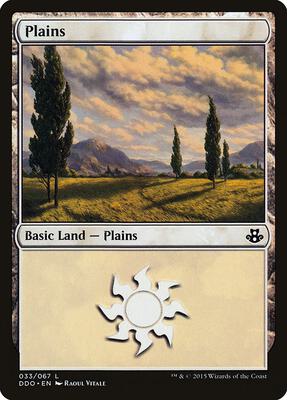 Plains (033) card from Duel Decks: Elspeth vs. Kiora
