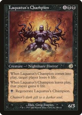 Laquatus's Champion card from Torment