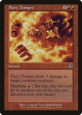 Fiery Temper card from Torment