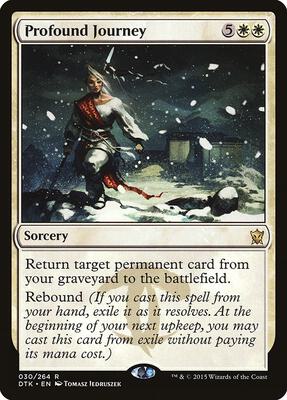 Profound Journey card from Dragons of Tarkir
