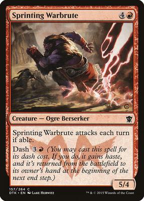 Sprinting Warbrute card from Dragons of Tarkir