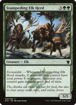Stampeding Elk Herd card from Dragons of Tarkir