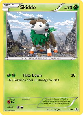 Skiddo - XY11 card from XY Promos