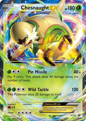 Chesnaught EX - XY18 card from XY Promos