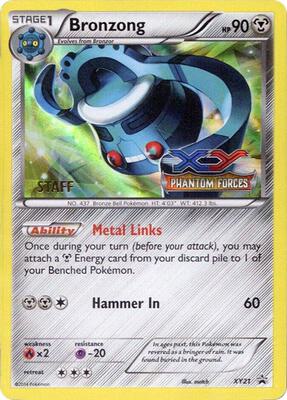 Bronzong - XY21 (Prerelease) [Staff] card from XY Promos