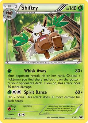 Shiftry - XY23 card from XY Promos
