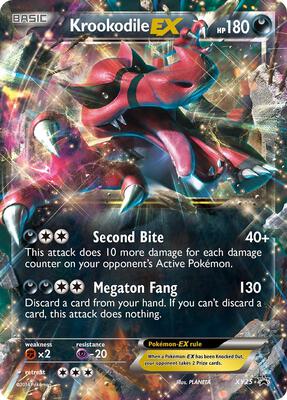 Krookodile EX - XY25 card from XY Promos