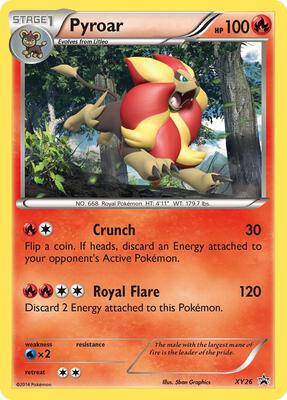 Pyroar - XY26 card from XY Promos