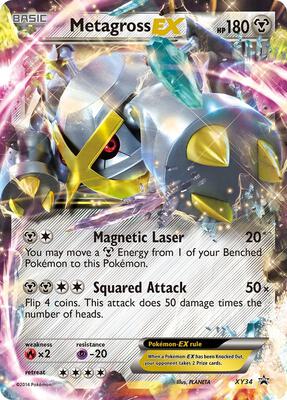 Metagross EX (Shiny) card from XY Promos