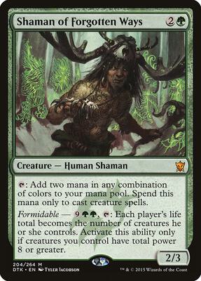 Shaman of Forgotten Ways card from Dragons of Tarkir