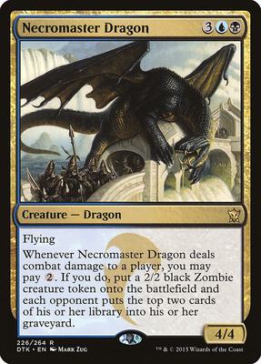 Necromaster Dragon card from Dragons of Tarkir