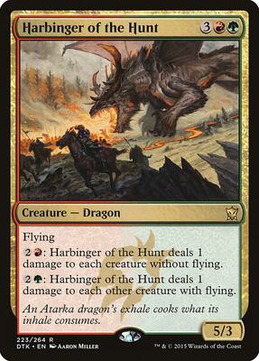 Harbinger of the Hunt card from Dragons of Tarkir