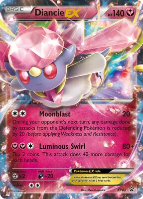 Diancie EX - XY43 card from XY Promos