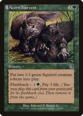 Acorn Harvest card from Torment