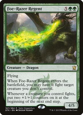 Foe-Razer Regent card from Tarkir Dragonfury Promos