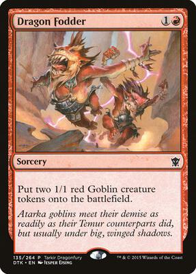 Dragon Fodder card from Tarkir Dragonfury Promos