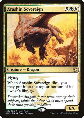 Arashin Sovereign card from Unique and Miscellaneous Promos