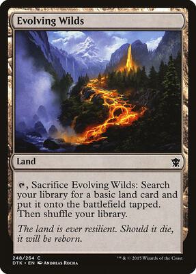 Evolving Wilds card from Dragons of Tarkir