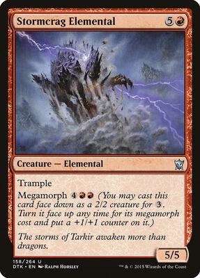 Stormcrag Elemental card from Dragons of Tarkir