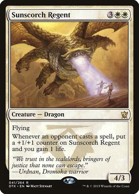 Sunscorch Regent card from Dragons of Tarkir