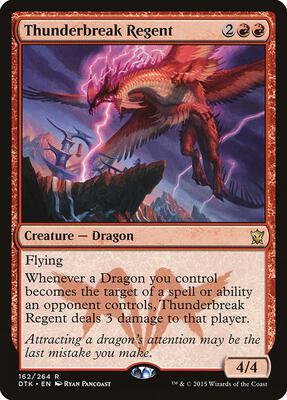 Thunderbreak Regent card from Dragons of Tarkir