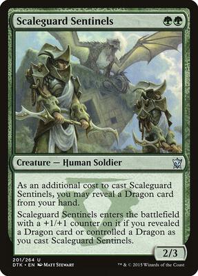 Scaleguard Sentinels card from Dragons of Tarkir