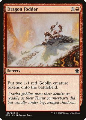 Dragon Fodder card from Dragons of Tarkir