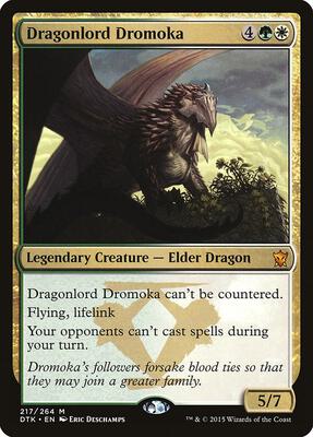 Dragonlord Dromoka card from Dragons of Tarkir
