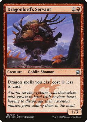 Dragonlord's Servant card from Dragons of Tarkir