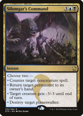 Silumgar's Command card from Dragons of Tarkir