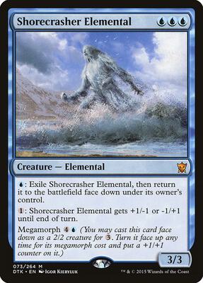 Shorecrasher Elemental card from Dragons of Tarkir