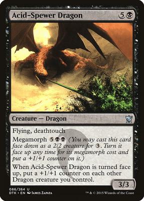 Acid-Spewer Dragon card from Dragons of Tarkir