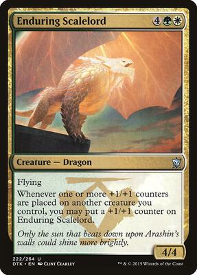 Enduring Scalelord card from Dragons of Tarkir