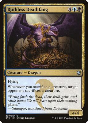 Ruthless Deathfang card from Dragons of Tarkir