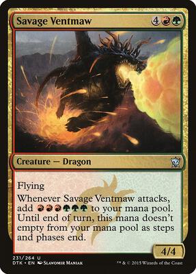 Savage Ventmaw card from Dragons of Tarkir