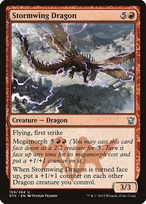 Stormwing Dragon card from Dragons of Tarkir
