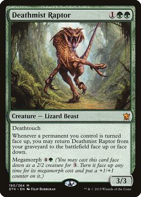Deathmist Raptor card from Dragons of Tarkir
