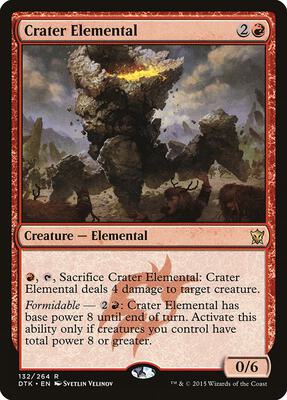 Crater Elemental card from Dragons of Tarkir