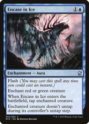 Encase in Ice card from Dragons of Tarkir
