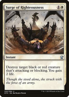 Surge of Righteousness card from Dragons of Tarkir