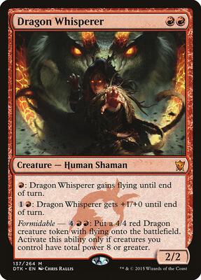 Dragon Whisperer card from Dragons of Tarkir